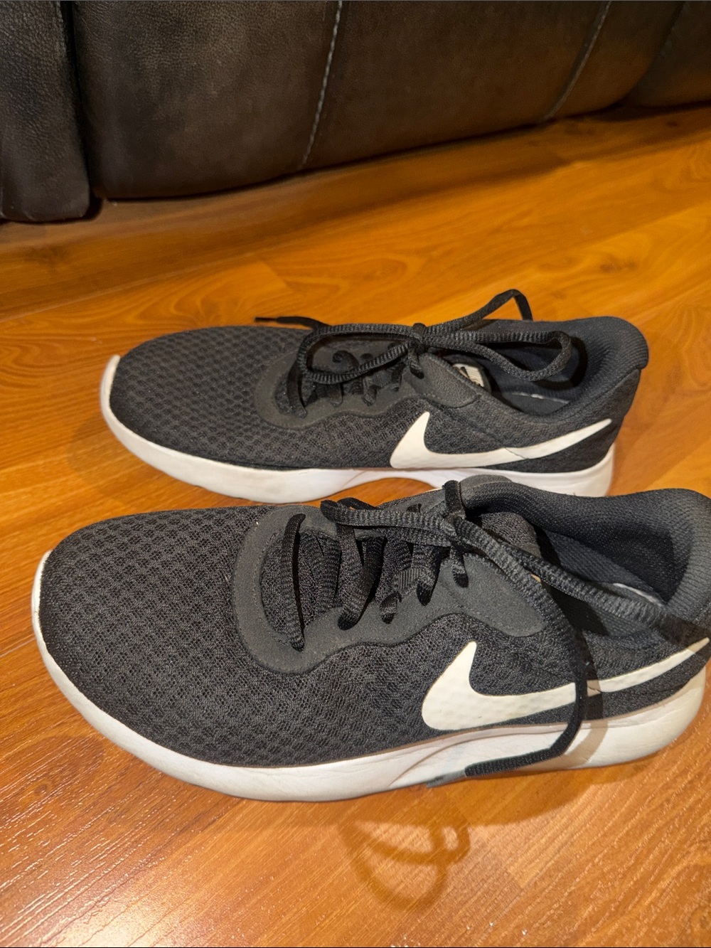 Nike Black and White Mesh Sneakers